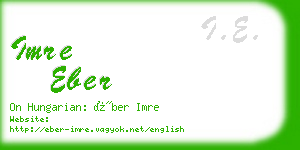 imre eber business card